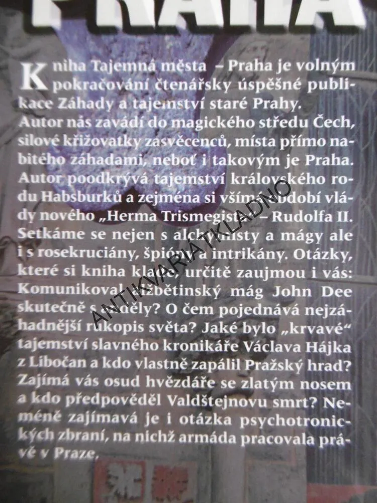 TAJEMNÁ MĚSTA PRAHA, ALEŠ ČESAL, **an