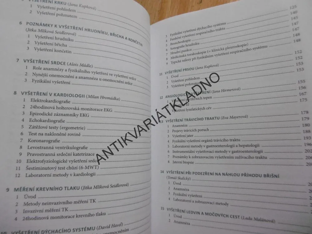 ÚVOD DO VNITŘNÍHO LÉKAŘSTVÍ, JITKA MLÍKOVÁ SEIDLEROVÁ, **an