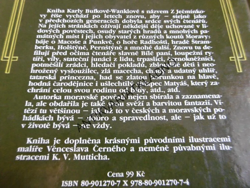 Z JEČMÍNKOVY ŘÍŠE, VĚNC.ČERNÝ, K.V. MUTTICH, 1994, **an
