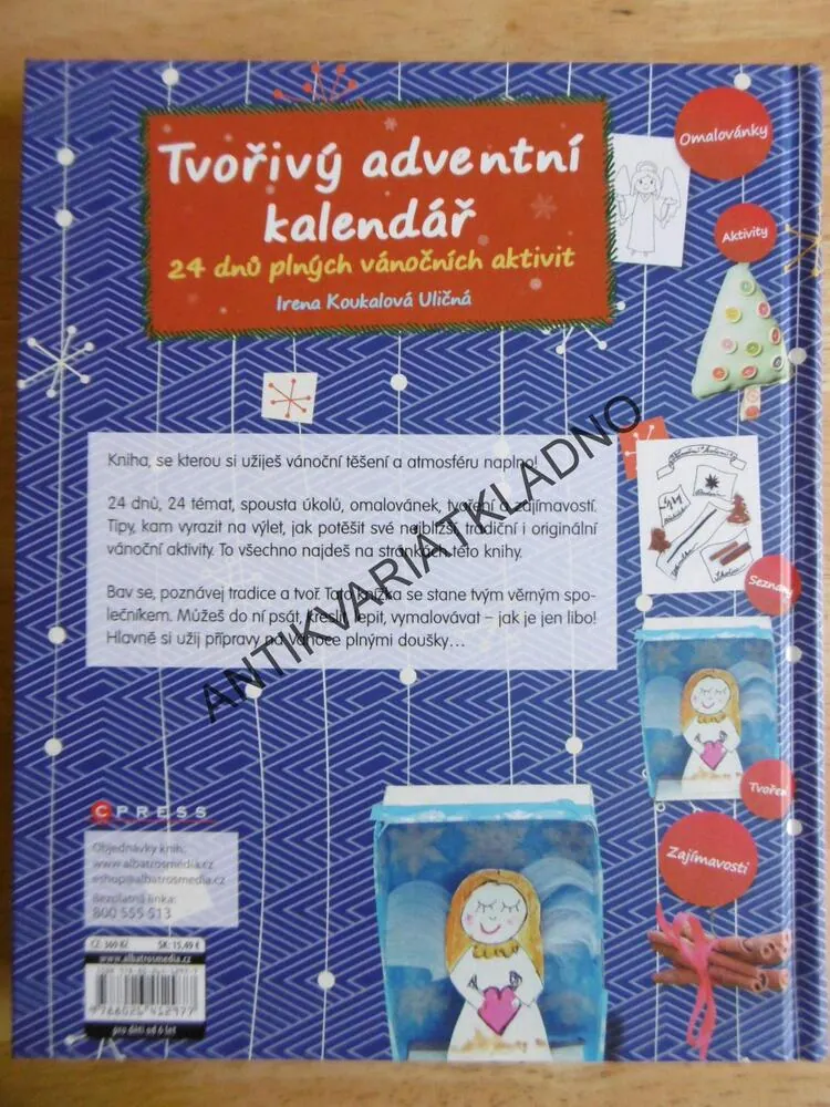 TVOŘIVÝ ADVENTNÍ KALENDÁŘ,, 24 DNŮ PLNÝCH VÁNOČNÍCH AKTIVIT, **an
