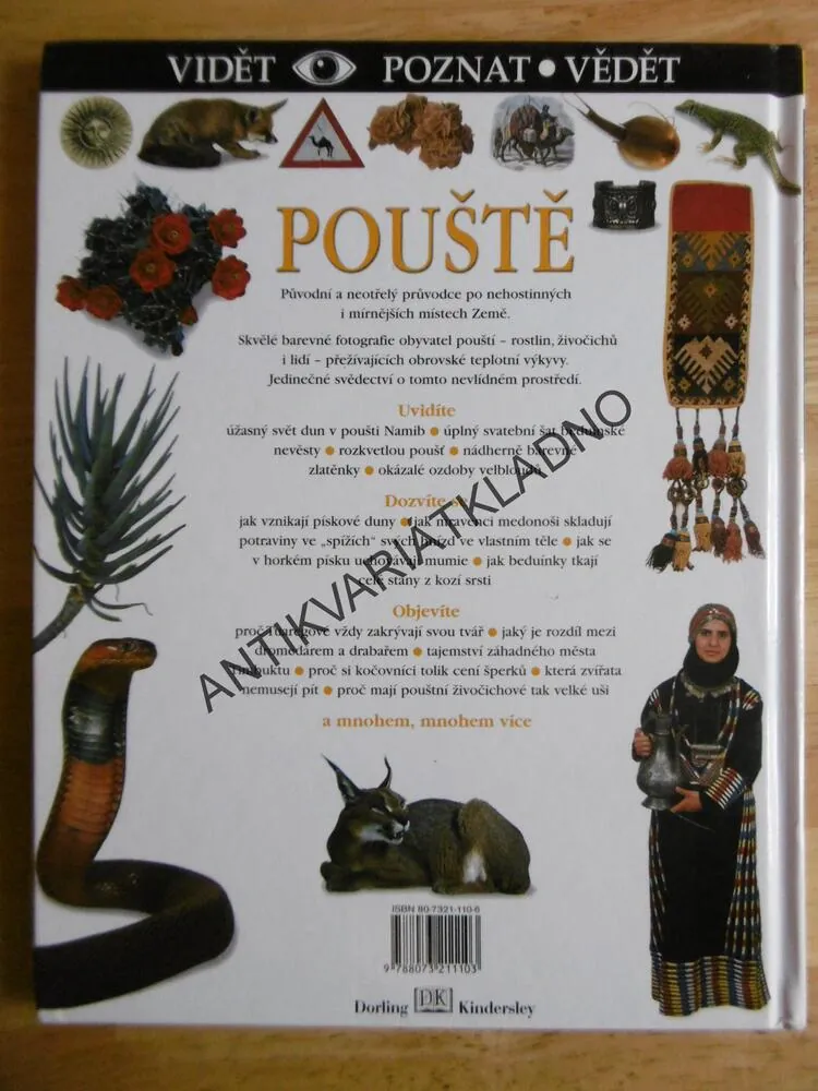 POUŠTĚ, VIDĚT, POZNAT, VĚDĚT, 