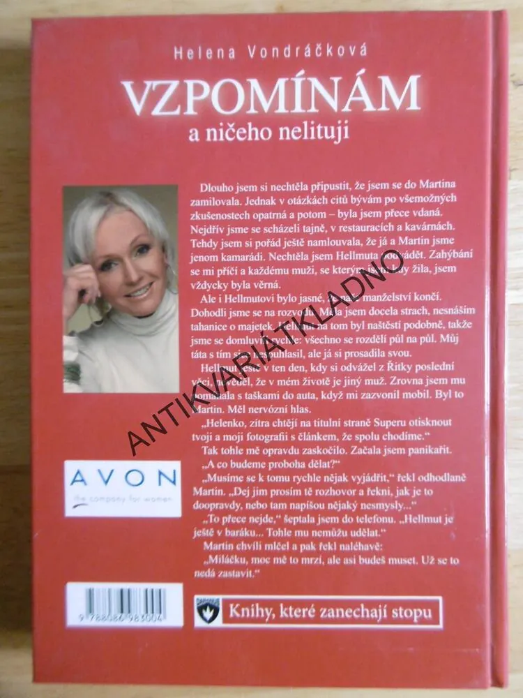 VZPOMÍNÁM A NIČEHO NELITUJI, HELENA VONDRÁČKOVÁ, **an