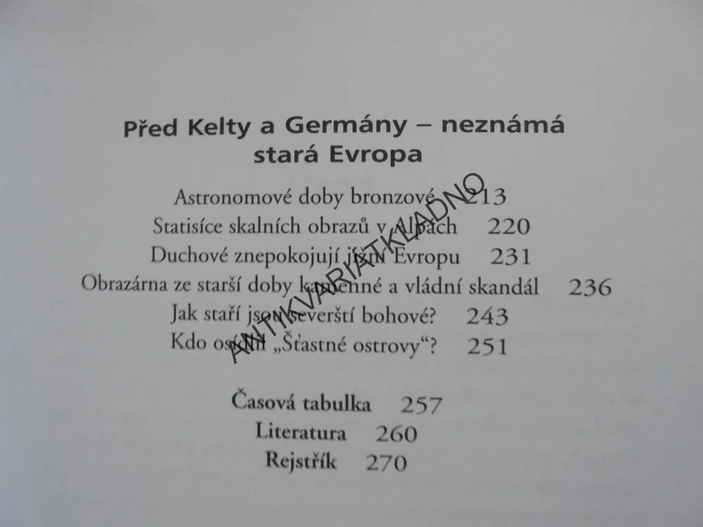 VELKÉ ZÁHADY PRAVĚKU, FELIX PATURI, **an