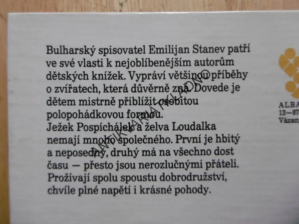 JEŽEK POSPÍCHÁLEK A ŽELVA LOUDALKA, EMILIJAN STANEV,