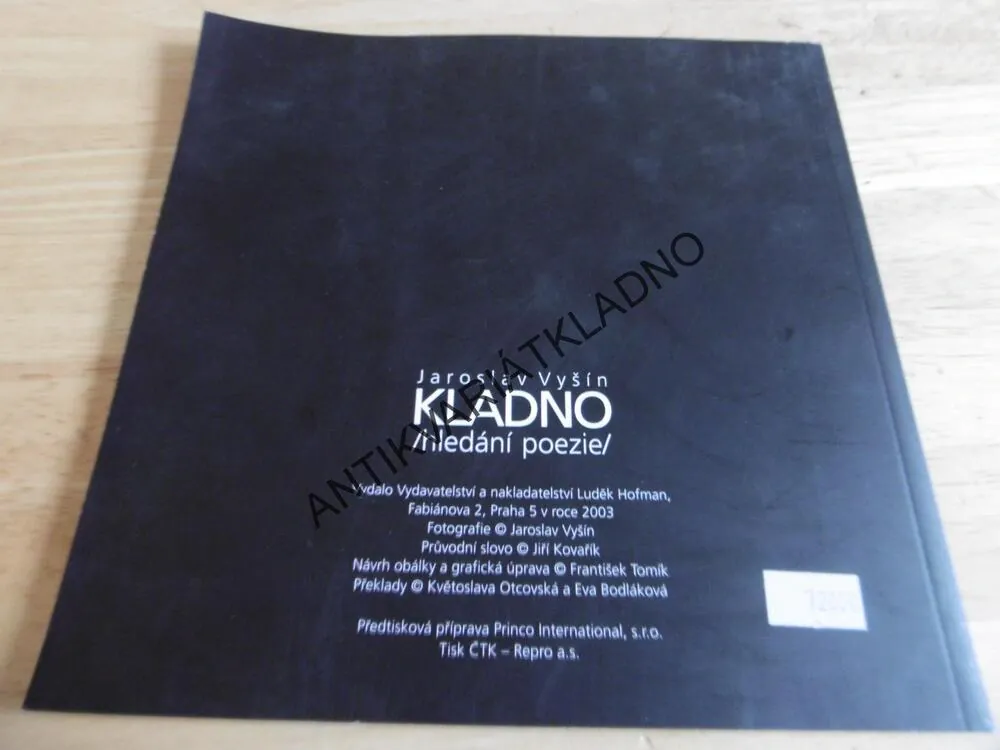 KLADNO, HLEDÁNÍ POEZIE, JAROSLAV VYŠÍN, **an