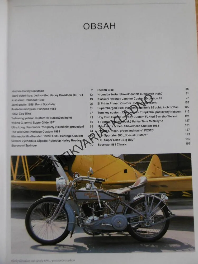 HARLEY-DAVIDSON AMERICKÁ LEGENDA, MOTOCYKL, **an