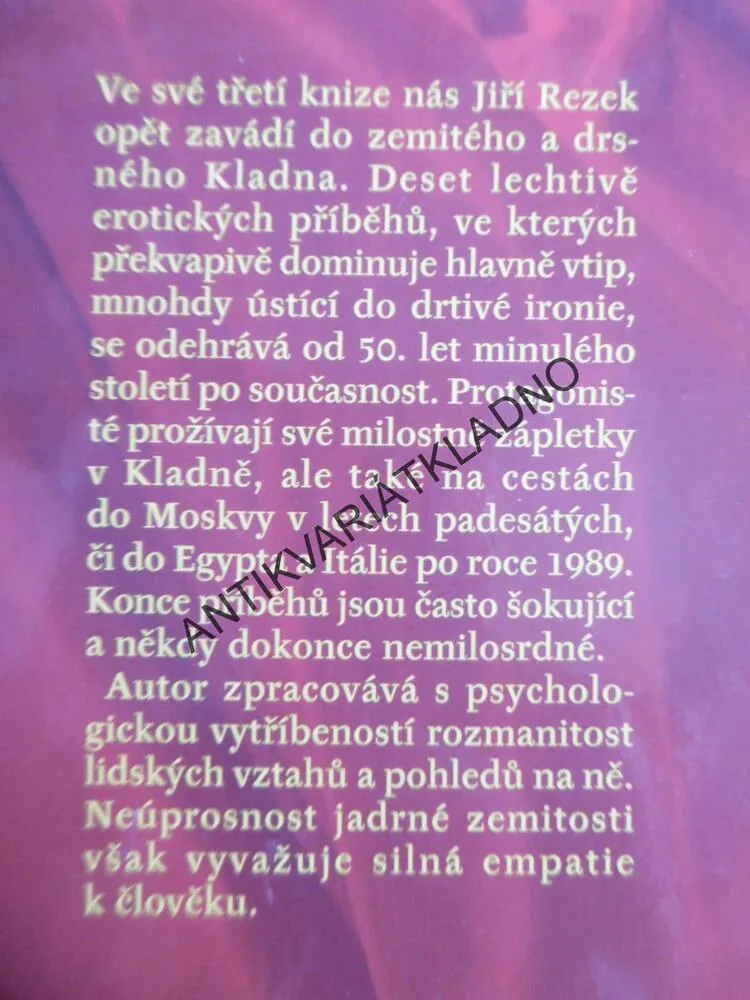 LÁSKA PO KLADENSKU ANEB KLADENSKÝ DEKAMERON, JIŘÍ REZEK, **an