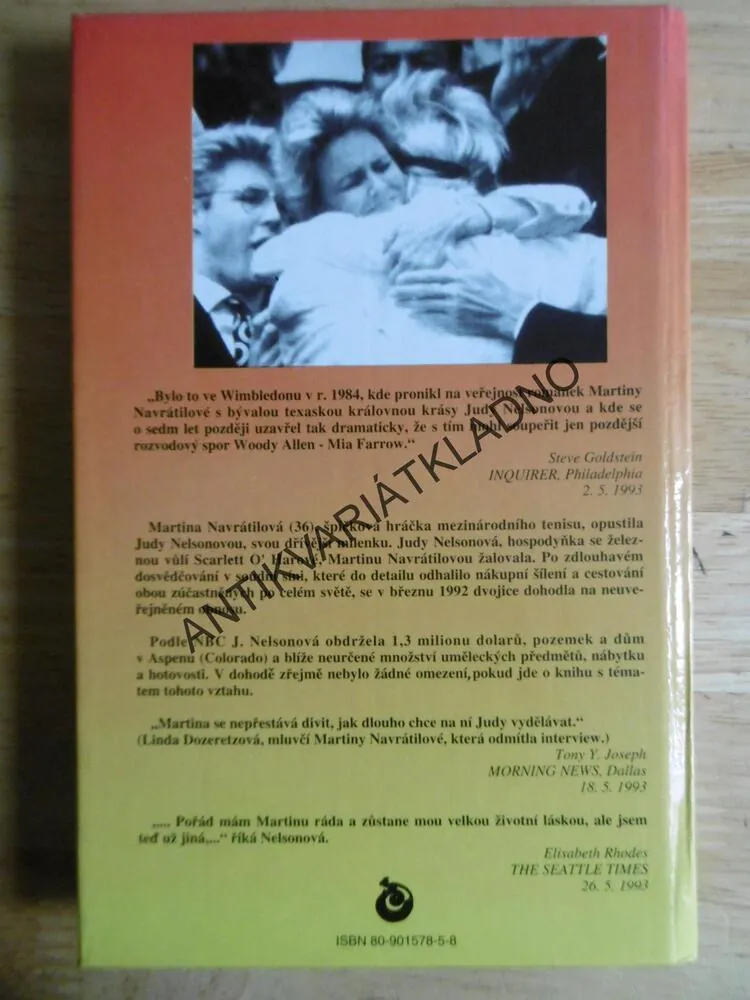 LOVE MATCH, ZÁPAS LÁSKY, JUDY NELSON VERSUS MARTINA NAVRÁTILOVÁ, **an