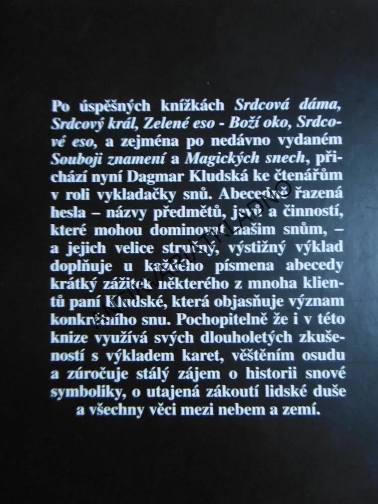 VELKÝ SNÁŘ, HOROSKOP, ASTROLOGIE, DAGMAR KLUDSKÁ, **an