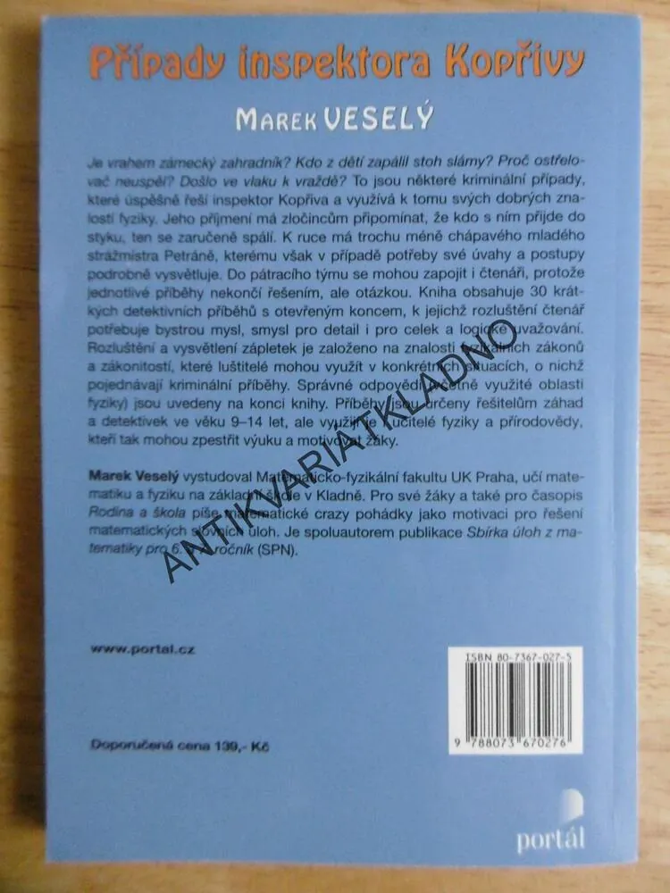 PŘÍPADY INSPEKTORA KOPŘIVY, MAREK VESELÝ, **an