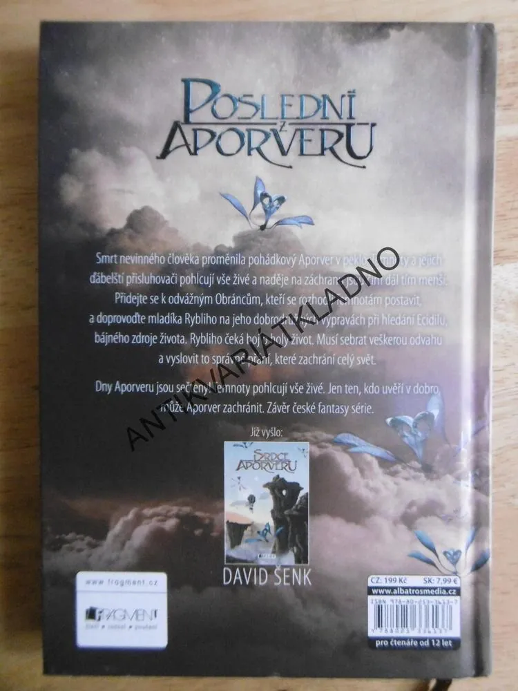 POSLEDNÍ Z APORVERU, DAVID ŠENK, **an
