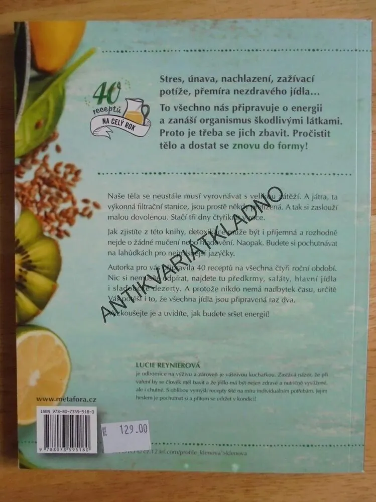 DETOX SNADNO A RYCHLE, 40 RECEPTŮ NA ROK, RECEPTY