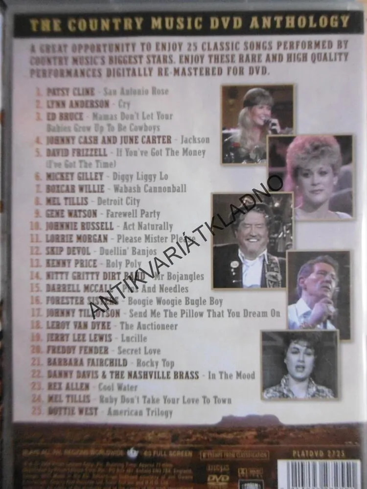 4 X 25 COUNTRY CLASSICS, NUMBER 1., DVD HUDBA