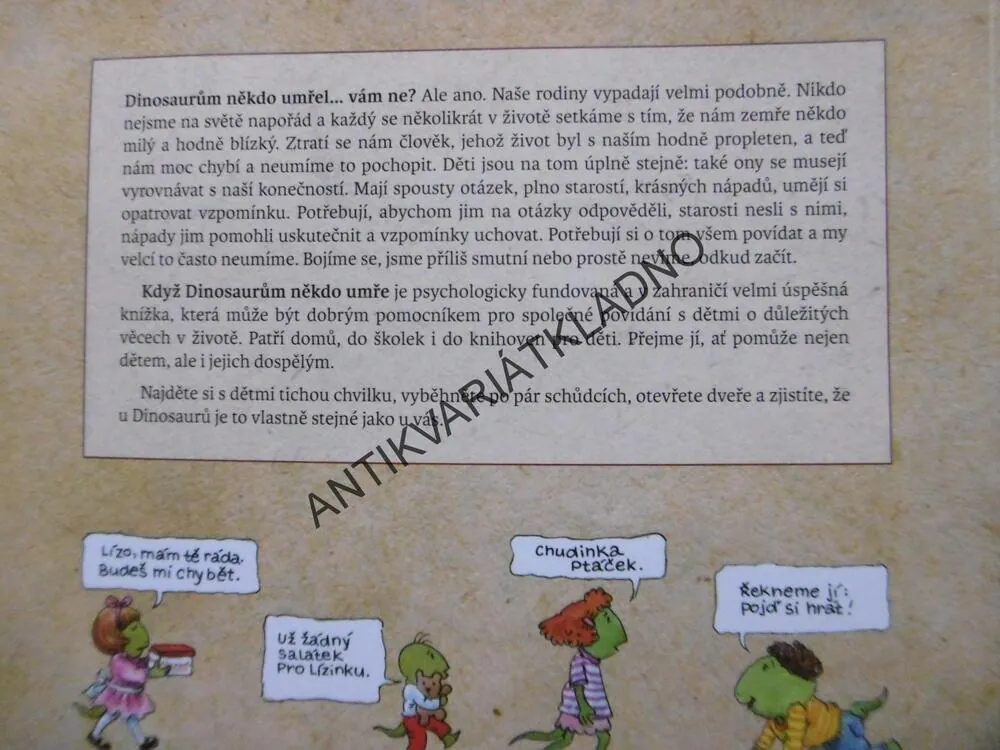 KDYŽ DINOSAURŮM NĚKDO UMŘE, MALÁ KNÍŽKA O VELKÝCH STAROSTECH PRO MALÉ I VELKÉ, LAURIE KRASNY BROWN, MARC BROWN