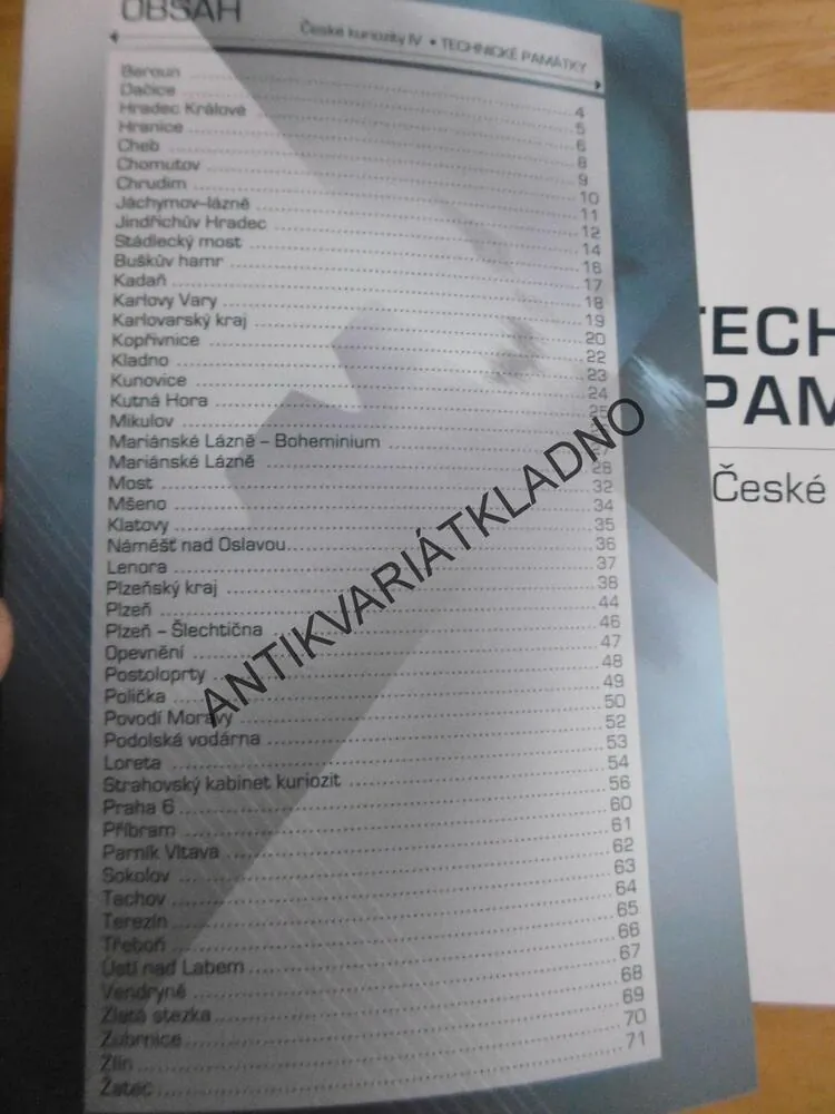 ČESKÉ KURIOZITY IV, TECHNICKÉ PAMÁTKY, **an
