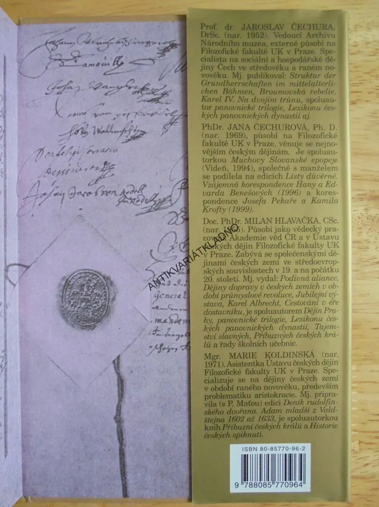 HISTORIE ČESKÝCH SPIKNUTÍ, JAROSLAV ČECHURA,