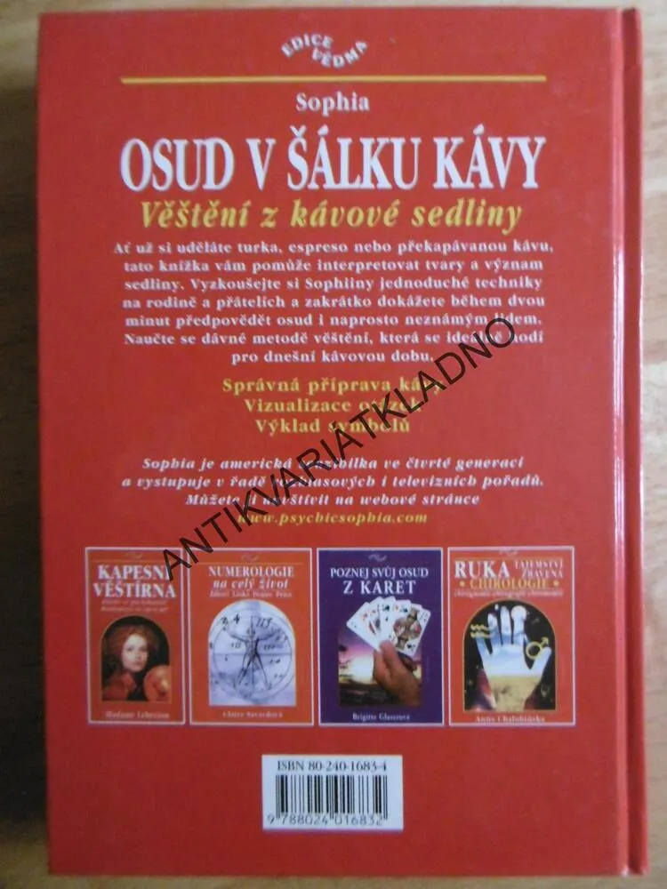 OSUD V ŠÁLKU KÁVY, VĚŠTĚNÍ Z KÁVOVÉ SEDLINY, SOPHIA, **an