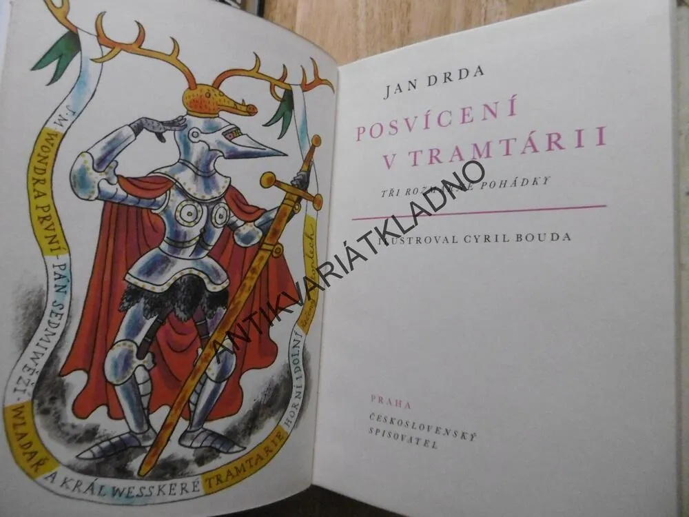 POSVÍCENÍ V TRAMTÁRII, JAN DRDA, CYRIL BOUDA,1972, **an