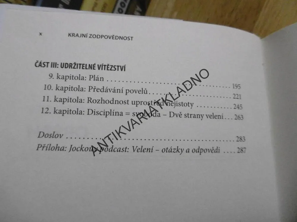 KRAJNÍ ODPOVĚDNOST, VELENÍ A VÍTĚZSTVÍ V SEAL ELITNÍCH JEDNOTKÁCH AMERICKÉHO NÁMOŘNICTVA, WILLINK, BABIN