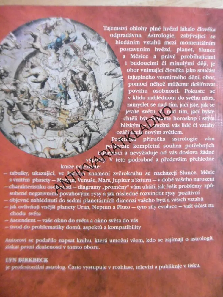 ASTROLOGIE , PRAKTICKÁ PŘÍRUČKA, LYN BIRKBECK, HOROSKOP, BUDOUCNOST,