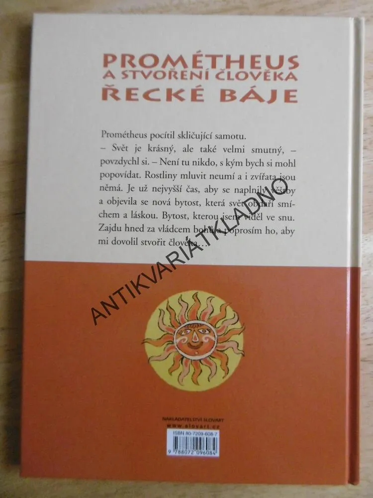 ŘECKÉ BÁJE, PROMÉTHEUS A STVOŘENÍ ČLOVĚKA, JAROSLAV NIŇAJ, **an