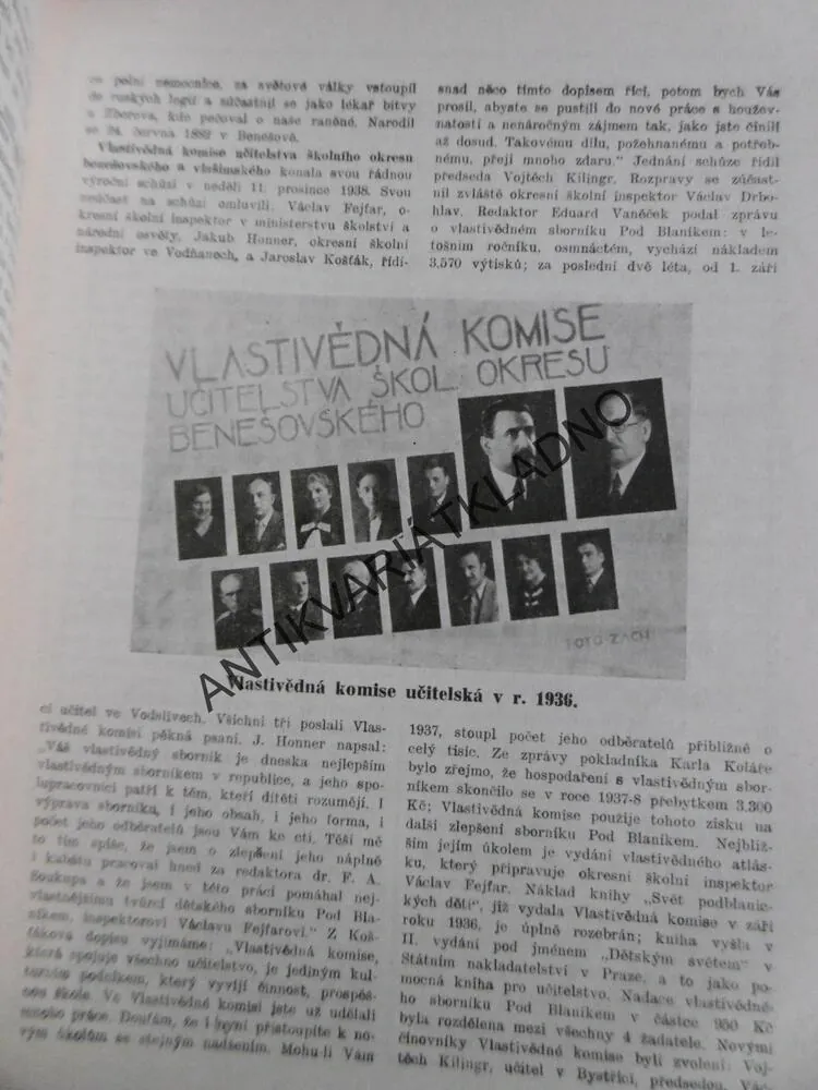 POD BLANÍKEM, XVIII. VLASTIVĚDNÝ SBORNÍK OKRES BENEŠOV, 9 KS