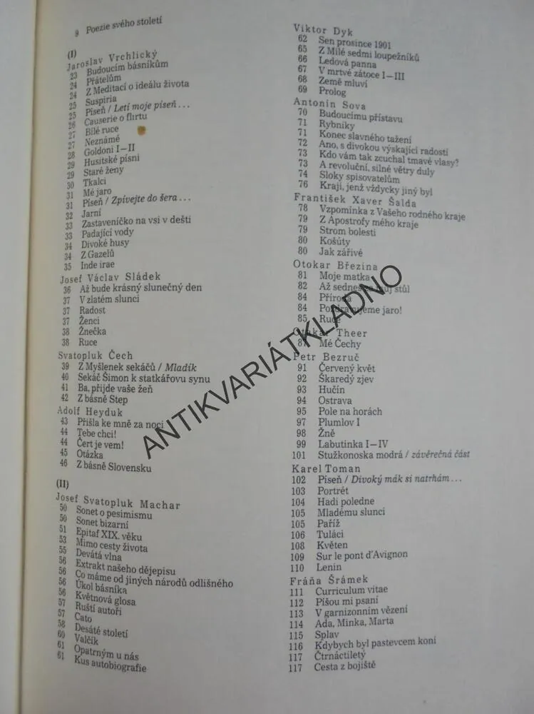 ČESKÁ POEZIE XX-STOLETÍ, BLAHYNKA,DŘEVORYT, 1980, **an