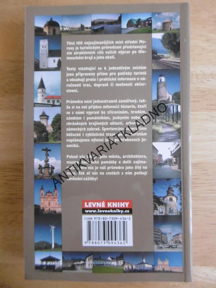 100 NEJZAJÍMAVĚJŠÍCH MÍST STŘEDNÍ MORAVY, DO KAPSY, **an