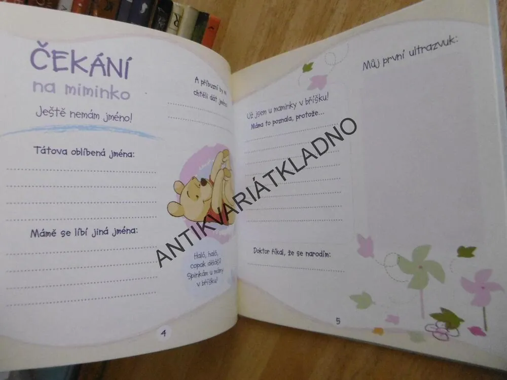 MOJE PRVNÍ KNÍŽKA, MEDVÍDEK PÚ, DISNEY, MOJE PRVNÍ ALBUM, **an