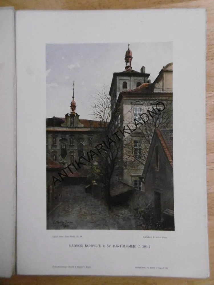 STARÁ PRAHA, 1906, 100 AKVARELŮ VÁCSLAV JANSA, TEXT.ČÁST + LISTY, NESVÁZANÉ
