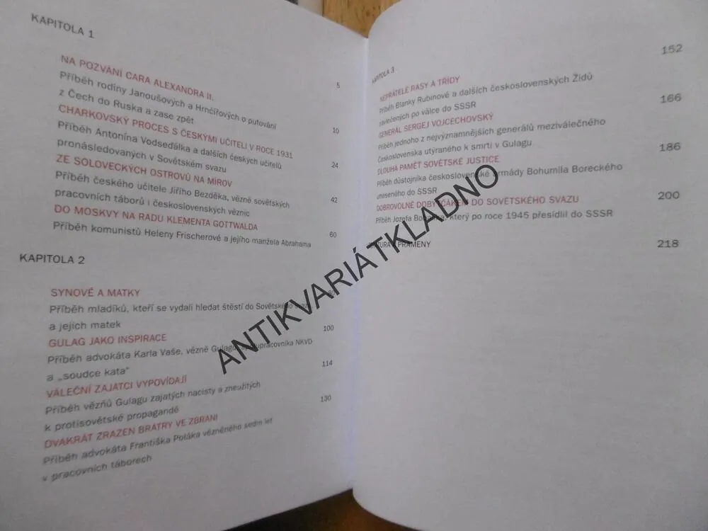 ČECHOSLOVÁCI V GULAGU, JAN DVOŘÁK, FORMÁNEK, HRADÍLEKUMINOVÁ, **an