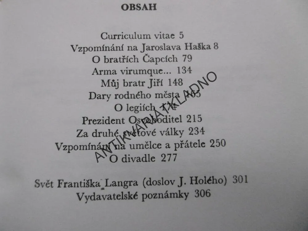 BYLI A BYLO, FRANTIŠEK LANGER, **an