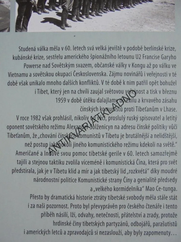 PADÁKY NAD TIBETEM, TAJNÉ OPERACE CIA 1957-1974,PARAŠUTISMUS, **an