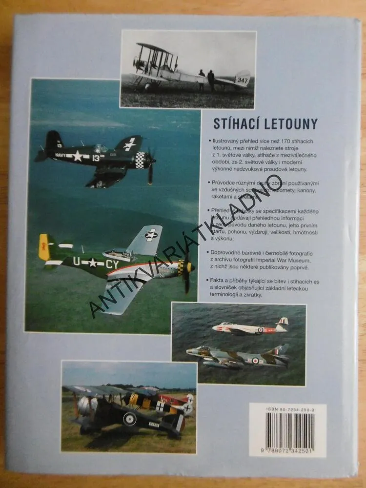 STÍHACÍ LETOUNY S FOTOGRAFIEMI Z IMPERIAL WAR MUSEUM, FR. CROSBY, **an