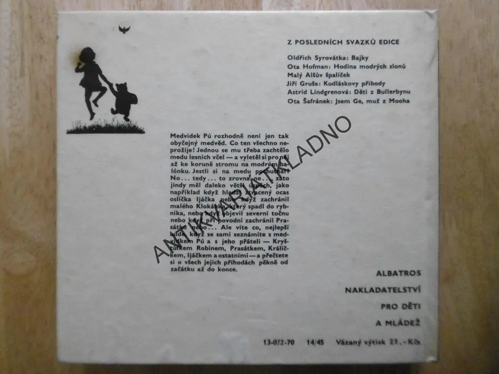 MEDVÍDEK PÚ, A.A.MILNE, E.H. SHEPARD, 1970