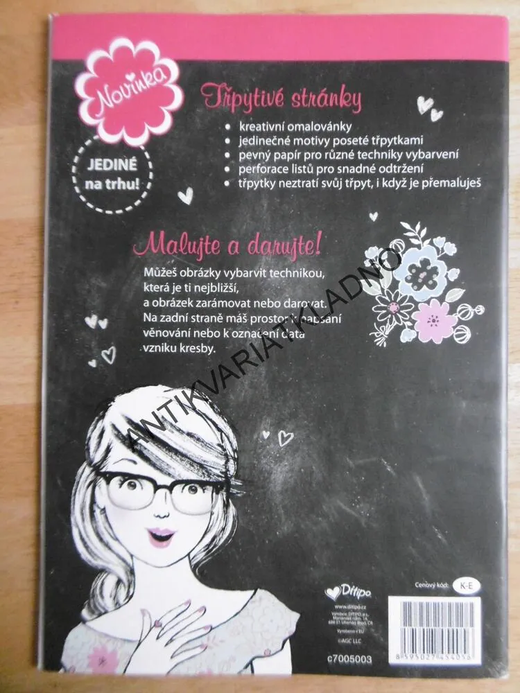 JSEM JAKÁ JSEM, KREATIV OMALOVÁNKY, TŘPYTIVÉ DETAILY