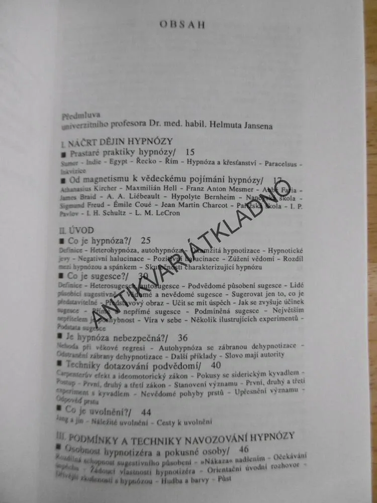 VYŠŠÍ ŠKOLA HYPNÓZY, KURT TEPPERWEIN,