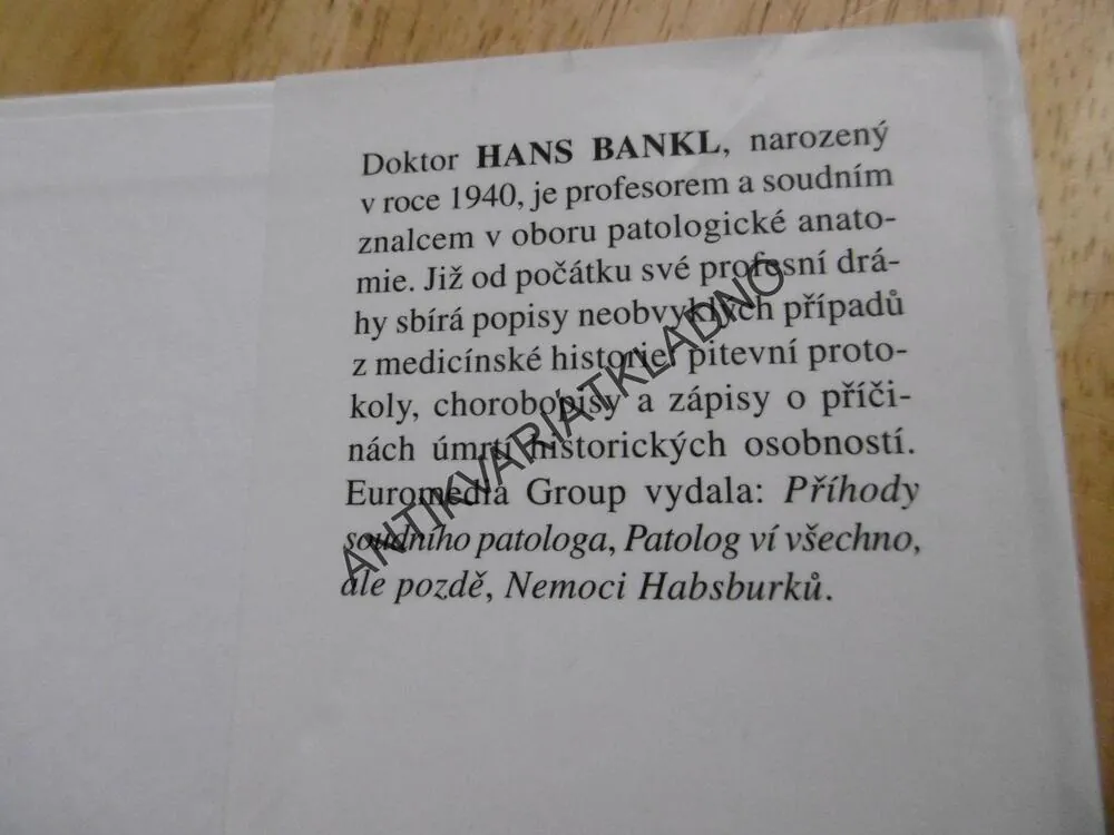 ŽIVOT A SMRT SLAVNÝCH, HANS BANKL, **an