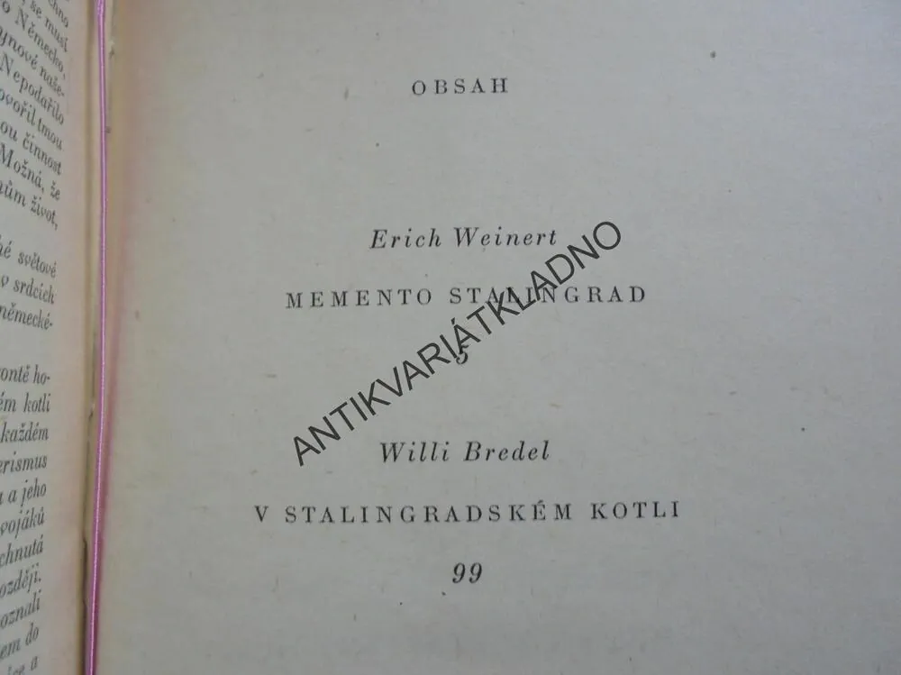 MEMENTO STALINGRAD,VÁLKA,ARMÁDA,RUSKO,WEINERT,KRUM