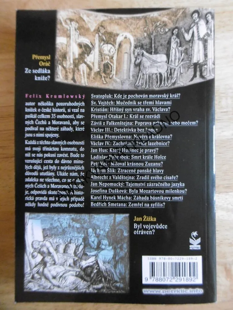UTUTLANÉ DĚJINY ANEB ZÁHADY SLAVNÝCH POSTAV NAŠÍ HISTORIE, FELIX KRUMLOVSKÝ,  **an