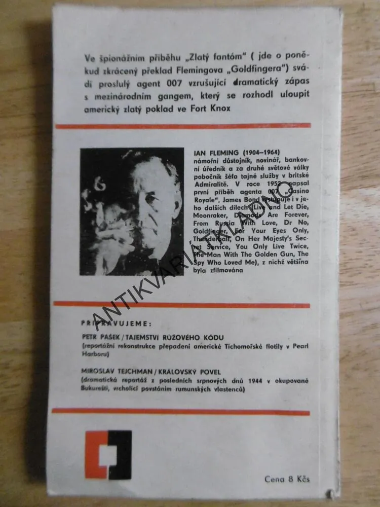 ZLATÝ FANTOM, IAN FLEMING, JAMES BOND 007