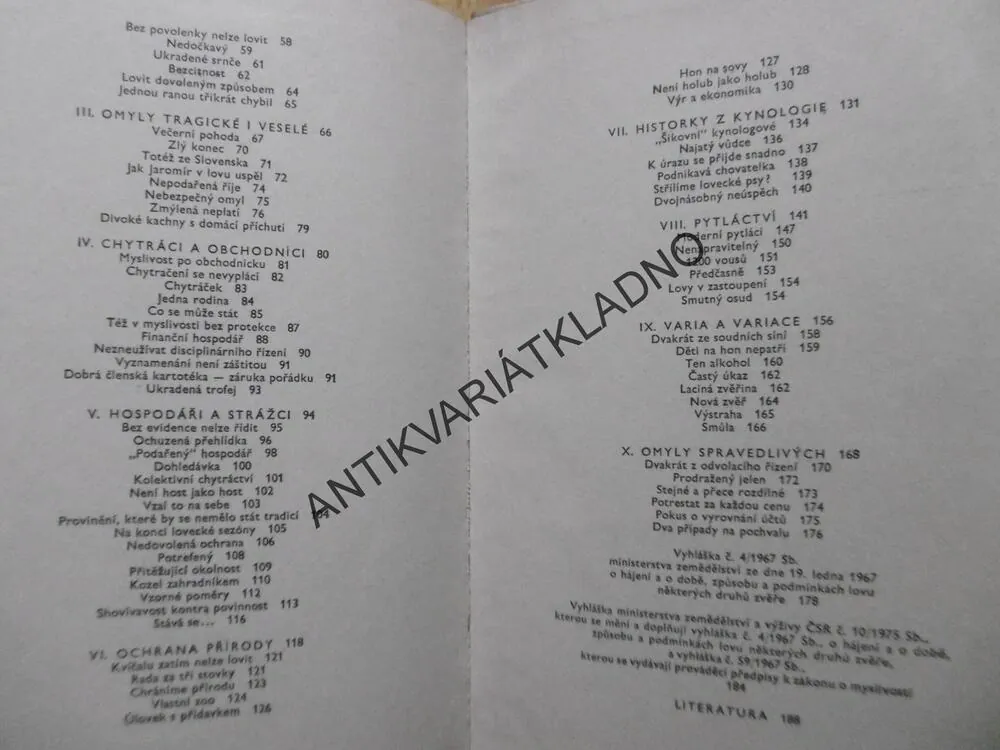 MYSLIVCI A PARAGRAFY, VÁCLAV BROŽ, 1975