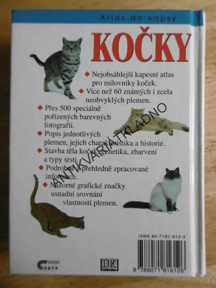 KOČKY, ATLAS DO KAPSY, FOGLE, PLEMENA, RASA, **an