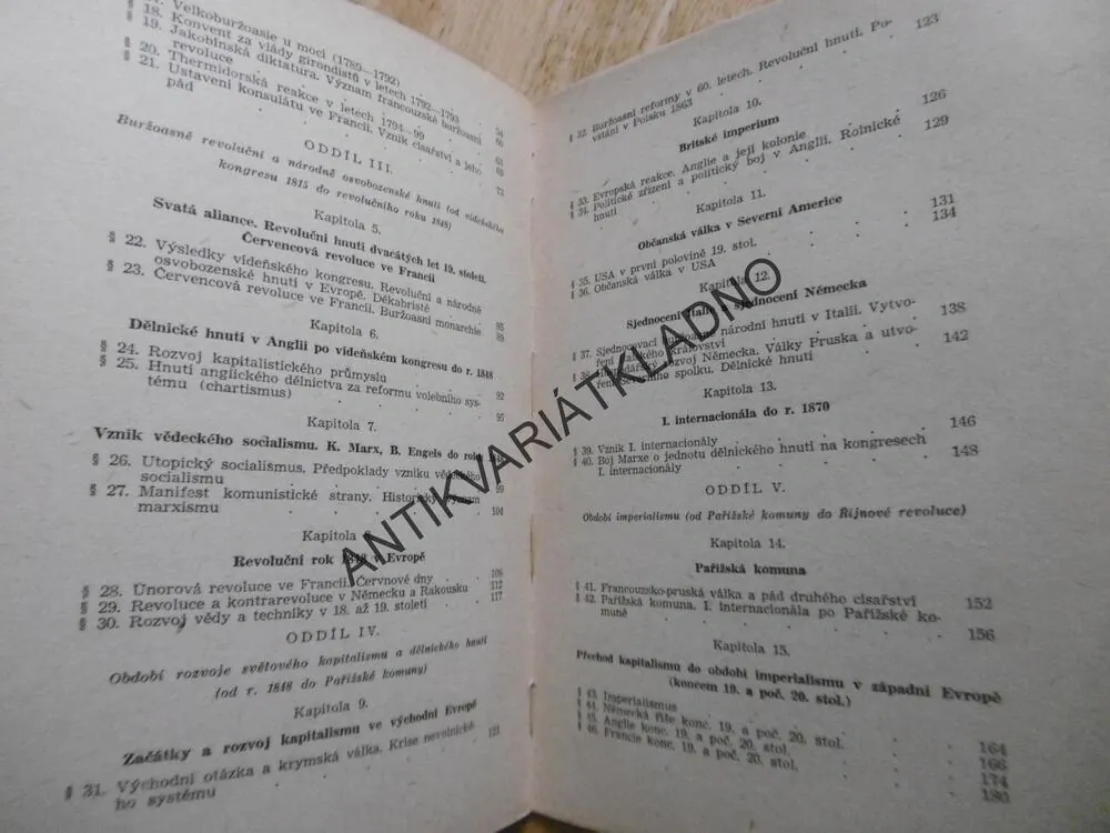 DĚJINY NOVOVĚKU, PRO 10. POSTUPNÝ ROČNÍK, 1954, **an