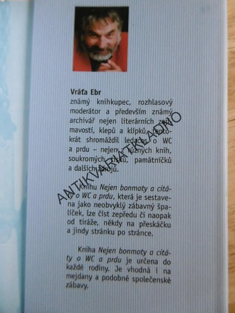 NEJEN... BONMOTY A CITÁTY O WC A PRDU, VRÁŤA EBR, **an