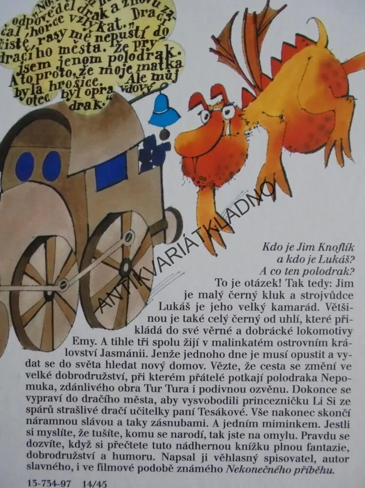 JIM KNOFLÍK, LUKÁŠ A LOKOMOTIVA EMA,MICHAEL ENDE