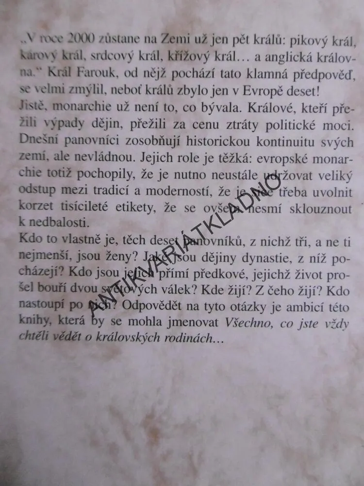MONARCHIE MODERNÍ EVROPY, LEXIKON PANOVNICKÝCH RODŮ, ISABELLE BRICARDOVÁ, **an