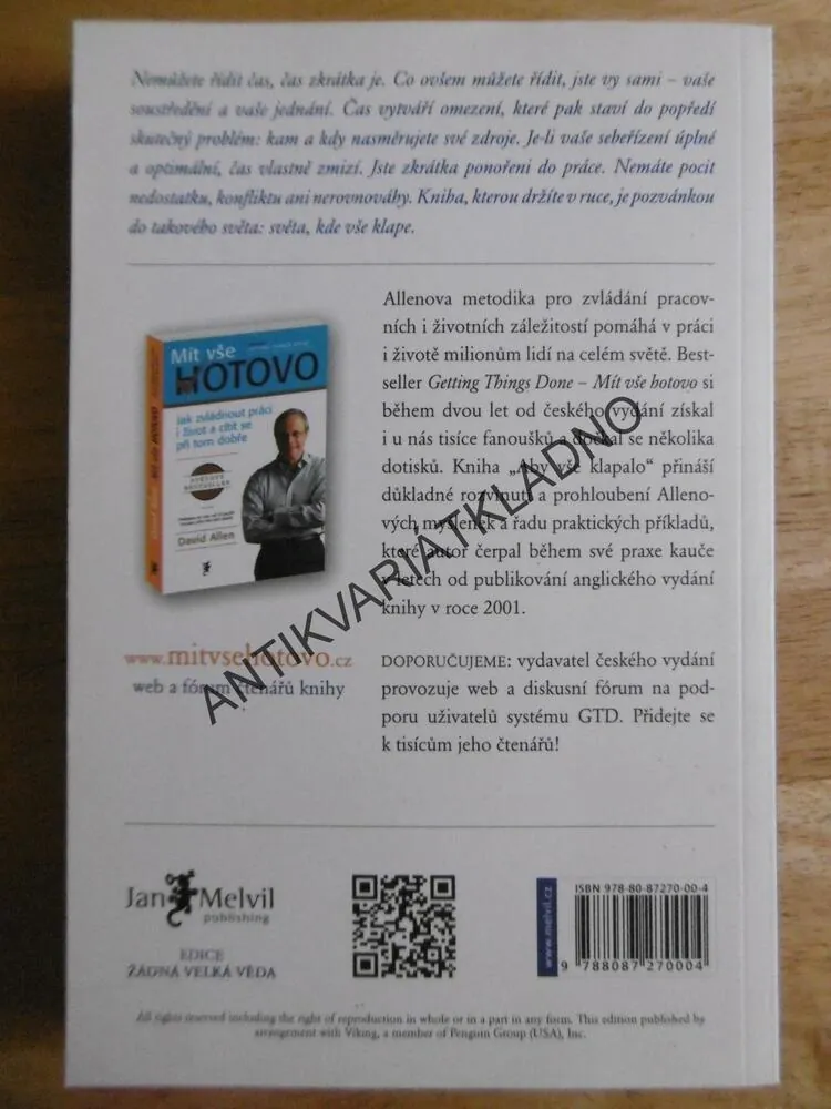 ABY VŠE KLAPALO, DAVID ALLEN, 