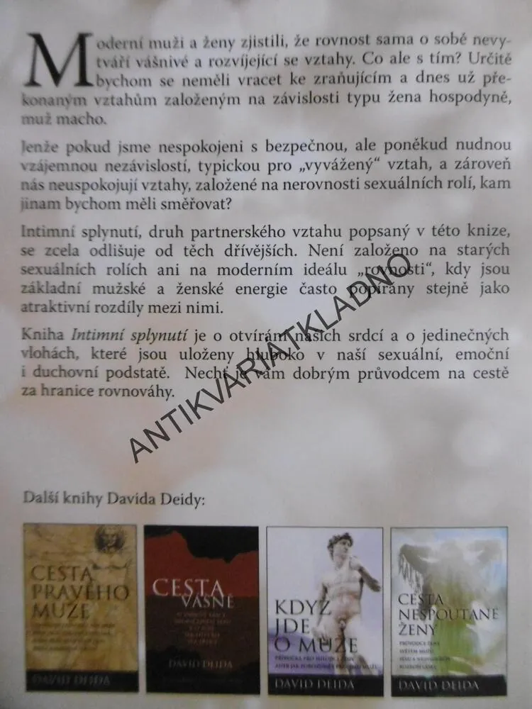 SPLYNUTÍ, DAVID DEIDA, CESTA ZA HRANICE ROVNOVÁHY, **an