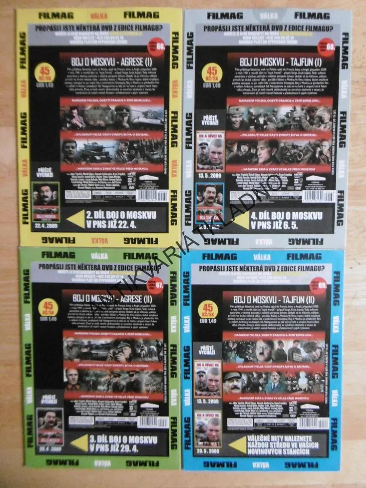 BOJ O MOSKVU, 1-4, DVD FILM